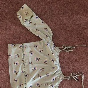 Off the shoulder mint top